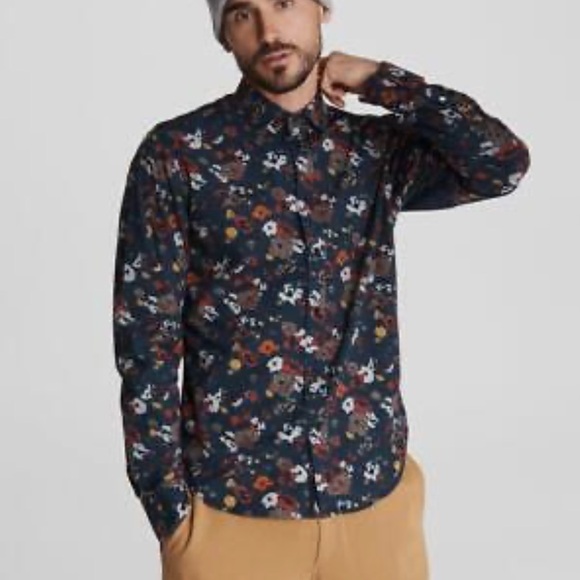 Rag and Bone Pursuit Rove Floral Print Long-Sleeve Shirt - Picture 2 of 11